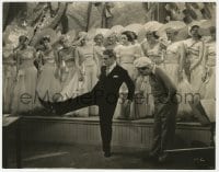 4d357 FOOTLIGHT PARADE  7.75x9.75 still 1933 Frank McHugh watches James Cagney dance by chorus girls!