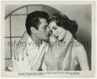 4d362 FORBIDDEN  8.25x10 still 1954 Tony Curtis & sexy Joanne Dru paired for the first time!