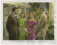 4d040 GENTLEMAN'S AGREEMENT color 8x10.25 still 1947 Gregory Peck, Dorothy McGuire & two others!