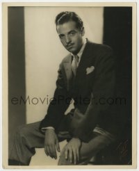 4d390 GERALD MOHR deluxe 8x10 still 1940s early in his career, signed by photographer Talbot!