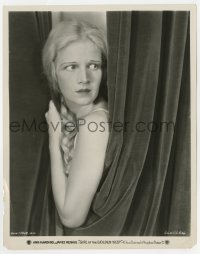 4d398 GIRL OF THE GOLDEN WEST  8x10 still 1930 great portrait of Ann Harding hiding behind curtain!
