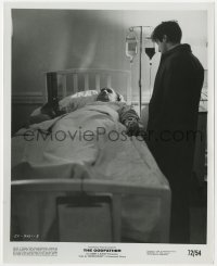 4d409 GODFATHER  8x10 still 1972 Al Pacino visits dad Marlon Brando in hospital after he's shot!