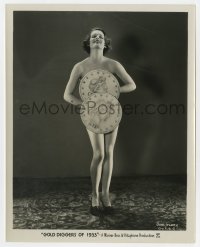 4d412 GOLD DIGGERS OF 1933 candid 8x10 still 1933 portrait of sexy naked girl covered by big coins!