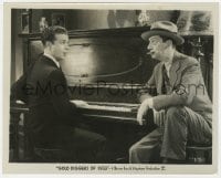 4d411 GOLD DIGGERS OF 1933  8x10 still 1933 c/u of Dick Powell & Ned Sparks with cigar by piano!