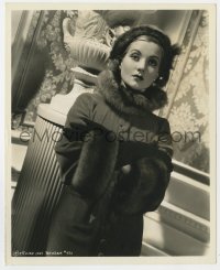 4d426 GRAND EXIT  8x10 key book still 1935 Ann Sothern in Russian sable fur by A.L. Schafer!