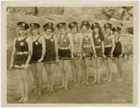 4d444 HAL ROACH STUDIOS  8x10.25 still 1920s pretty police women wearing hat, badge & swimsuit!