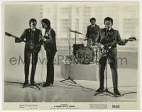 4d448 HARD DAY'S NIGHT  7.75x9.75 still 1964 great image of The Beatles performing in their 1st film!
