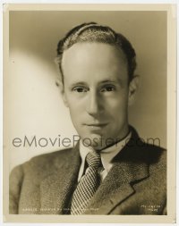 4d603 LESLIE HOWARD  8x10.25 still 1930s head & shoulders MGM studio portrait in suit & tie!