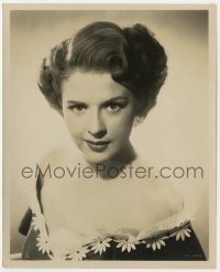 4d637 MALA POWERS  8x10 still 1953 head & shoulders portrait wearing strapless dress by Bachrach!