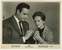 4d660 MARNIE  8x10 still 1964 c/u of Tippi Hedren & Sean Connery, directed by Alfred Hitchcock!