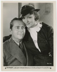 4d750 PAY-OFF  8x10.25 still 1935 romantic portrait of James Dunn with pretty Claire Dodd!