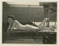 4d761 PHYLLIS BARRY  8x10.25 still 1930s the pretty English actress on diving board by Miehle!
