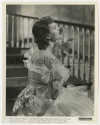 4d770 POPPY  8x10.25 still 1936 c/u of Rochelle Hudson as W.C. Fields' daughter on staircase!