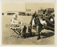 4d820 ROAMING LADY candid 8x10 key book still 1936 Fay Wray & Bellamy relaxing on set by Anderson!