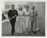 4d825 ROGUE COP candid deluxe 8.25x10 still 1954 Robert Taylor, Janet Leigh, Anne Francis & Raft!