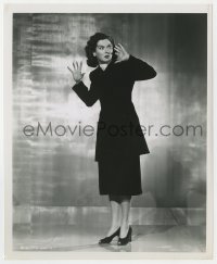 4d827 ROSALIND RUSSELL  8.25x10 still 1947 looking scared by Ned Scott from The Guilt of Janet Ames!