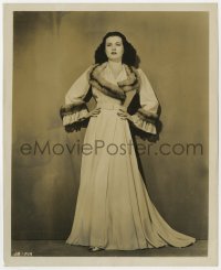 4d840 SECRET BEYOND THE DOOR  8.25x10 still 1947 Joan Bennett modeling pink wool robe, Fritz Lang!