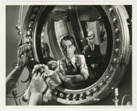 4d841 SERVANT  English 8x10 still 1963 cool image of Dirk Bogarde & James Fox in mirror, Losey!