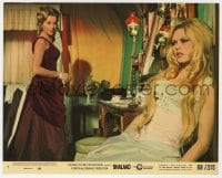 4d058 SHALAKO  8x10 mini LC #5 1968 close up of beautiful Brigitte Bardot with Honor Blackman!