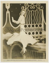 4d844 SHALL WE DANCE  8x10.25 still 1937 full-length portrait of Ginger Rogers in fantastic dress!