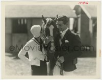 4d881 SPORTING BLOOD  8x10 still 1931 great close up of Clark Gable & Madge Evans with race horse!