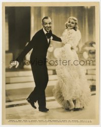 4d904 SWING TIME  8x10 still 1936 wonderful full-length close up of Ginger Rogers & Fred Astaire!