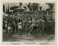 4d910 TARZAN & THE AMAZONS  8x10.25 still 1945 lots of sexy jungle women watch Johnny Weissmuller!