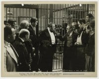 4d994 YOU CAN'T TAKE IT WITH YOU  8x10.25 still 1938 Stewart, Arnold & Barrymore in jail, Capra!