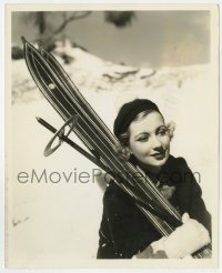 4d995 YOU MAY BE NEXT candid 8x10 key book still 1936 Ann Sothern carrying skis by Ray Jones!