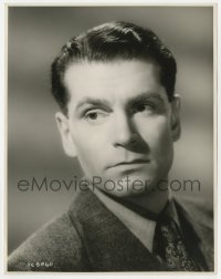4d598 LAURENCE OLIVIER  English 7.75x10 still 1930s young head & shoulders portrait in suit & tie!