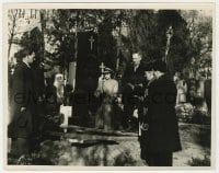 4d929 THIRD MAN  English 8x10 still 1949 Joseph Cotten & Valli at Harry Lime's funeral, Carol Reed!