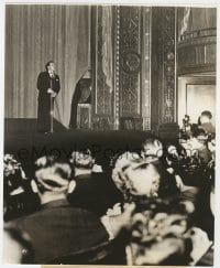 4d316 DUMBO candid 7.25x9 still 1941 Walt Disney on stage talks to audience at the world premiere!