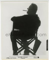 4d879 SPIRIT IS WILLING candid 8x10 still 1967 classic image of director William Castle in his chair!