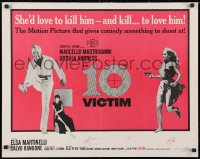 4f482 10th VICTIM 1/2sh 1965 great images of Marcello Mastroianni, sexy Ursula Andress with gun!
