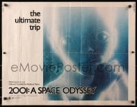 4f483 2001: A SPACE ODYSSEY style B 1/2sh 1970 Kubrick sci-fi classic, ultra-rare blue star child!