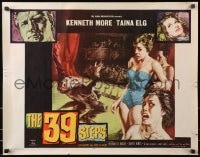 4f484 39 STEPS 1/2sh 1960 Kenneth More, Taina Elg, English crime thriller, cool art!
