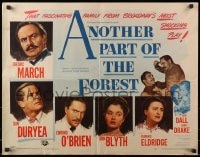 4f494 ANOTHER PART OF THE FOREST 1/2sh 1948 Fredric March, Ann Blyth, from Lillian Hellman's play!