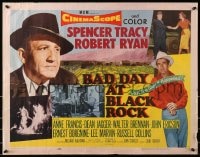 4f498 BAD DAY AT BLACK ROCK style B 1/2sh 1955 Spencer Tracy, Robert Ryan & Anne Francis!