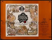 4f501 BARRY LYNDON 1/2sh 1975 Stanley Kubrick, Ryan O'Neal, colorful art of cast by Gehm!