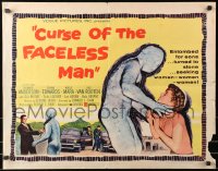 4f543 CURSE OF THE FACELESS MAN 1/2sh 1958 volcano man of 2000 years ago stalks Earth to claim girl