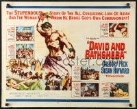 4f549 DAVID & BATHSHEBA 1/2sh R1960 Biblical Gregory Peck broke God's commandment for Susan Hayward