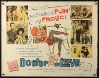 4f558 DOCTOR IN LOVE 1/2sh 1961 an epidemic of fun & frolic 11 out of 10 doctors recommend!