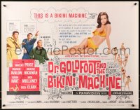4f561 DR. GOLDFOOT & THE BIKINI MACHINE 1/2sh 1965 Vincent Price, babes with kiss & kill buttons!
