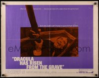 4f563 DRACULA HAS RISEN FROM THE GRAVE 1/2sh 1969 Hammer, vampire Christopher Lee!