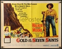 4f584 GOLD OF THE SEVEN SAINTS 1/2sh 1961 Clint Walker, Roger Moore, the mystery of a thousand years!