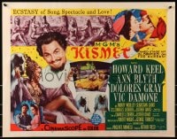 4f632 KISMET style A 1/2sh 1956 Howard Keel, Ann Blyth, ecstasy of song, spectacle & love!