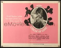 4f638 LA RONDE 1/2sh 1965 best image of naked Jane Fonda in bed, directed by Roger Vadim!