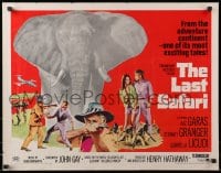 4f645 LAST SAFARI 1/2sh 1967 Stewart Granger in the angry jungle hunting a rogue elephant!