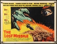4f655 LOST MISSILE 1/2sh 1958 horror of horrors from outer Hell comes to burn the world alive!