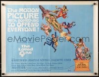 4f659 LOVED ONE 1/2sh 1965 Jonathan Winters in motion picture with something to offend everyone!